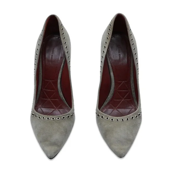 Isabel Marant Women's Gray Suede Heel - Used - Size 39
